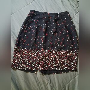 Elegant Floral Pencil Skirt